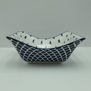 Certified International Bronson Pinchot Home Blue Indigo Handled Bowl